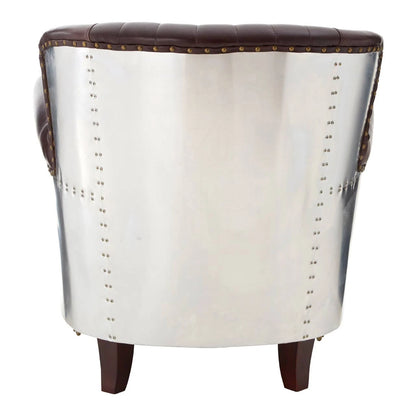 Victor Brown Leather Armchair