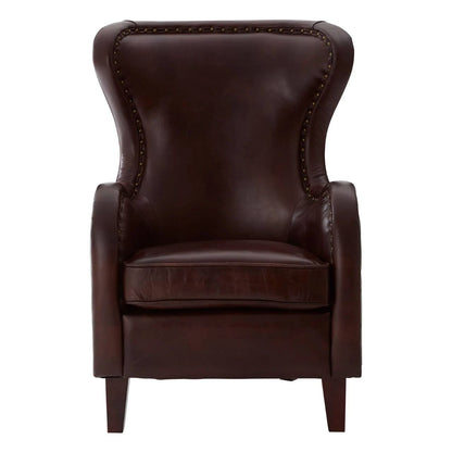 Victor Brown Leather Lounge Chair