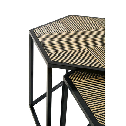 Babita Set of 2 Hexagon Side Tables