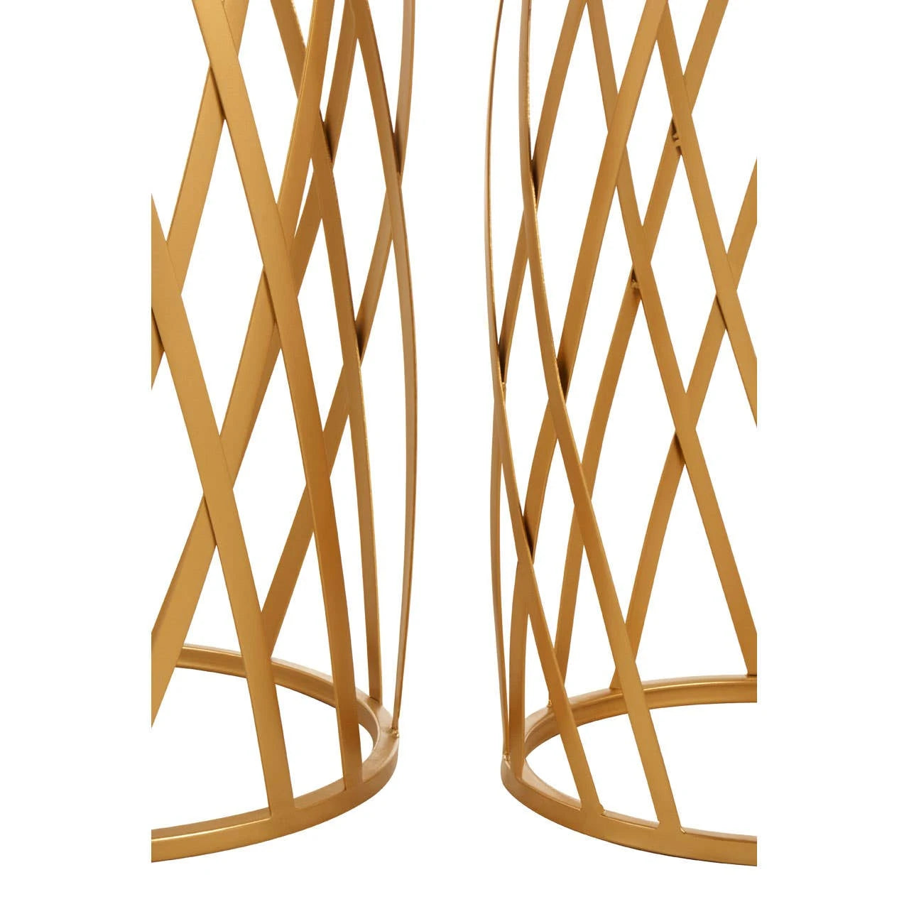 Avantis Set Of 2 Cross Design Side Tables