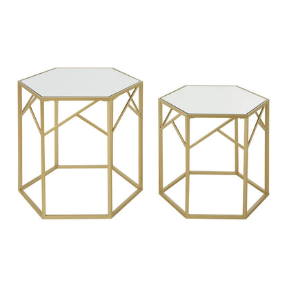 Avantis Set Of 2 Hexagonal Side Tables