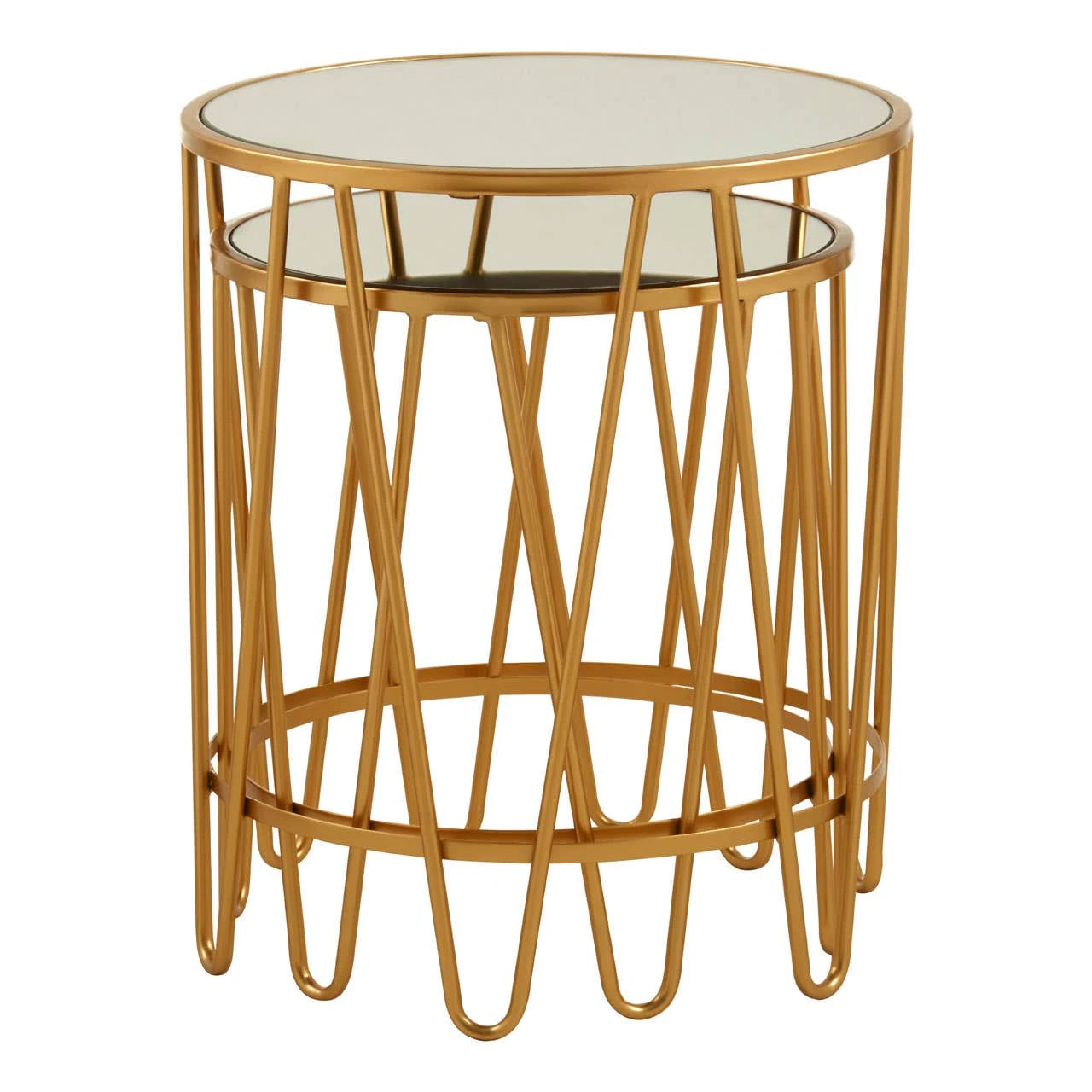 Avantis Set Of 2 Hairpin Design Side Tables