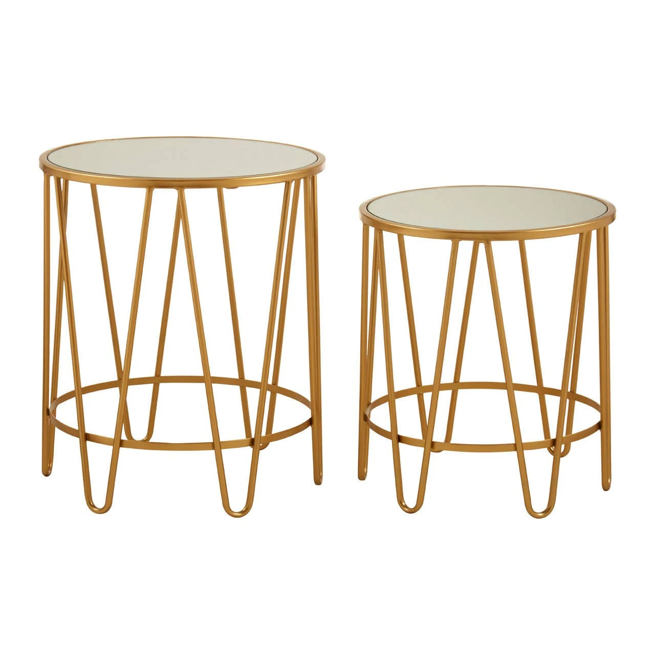 Avantis Set Of 2 Hairpin Design Side Tables