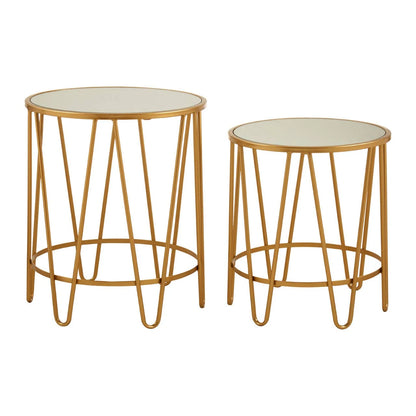 Avantis Set Of 2 Hairpin Design Side Tables