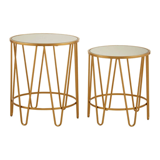 Avantis Set Of 2 Hairpin Design Side Tables