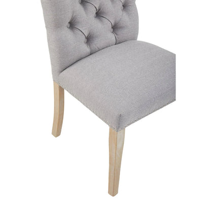 Kensington Townhouse Grey Linen Dining Chair