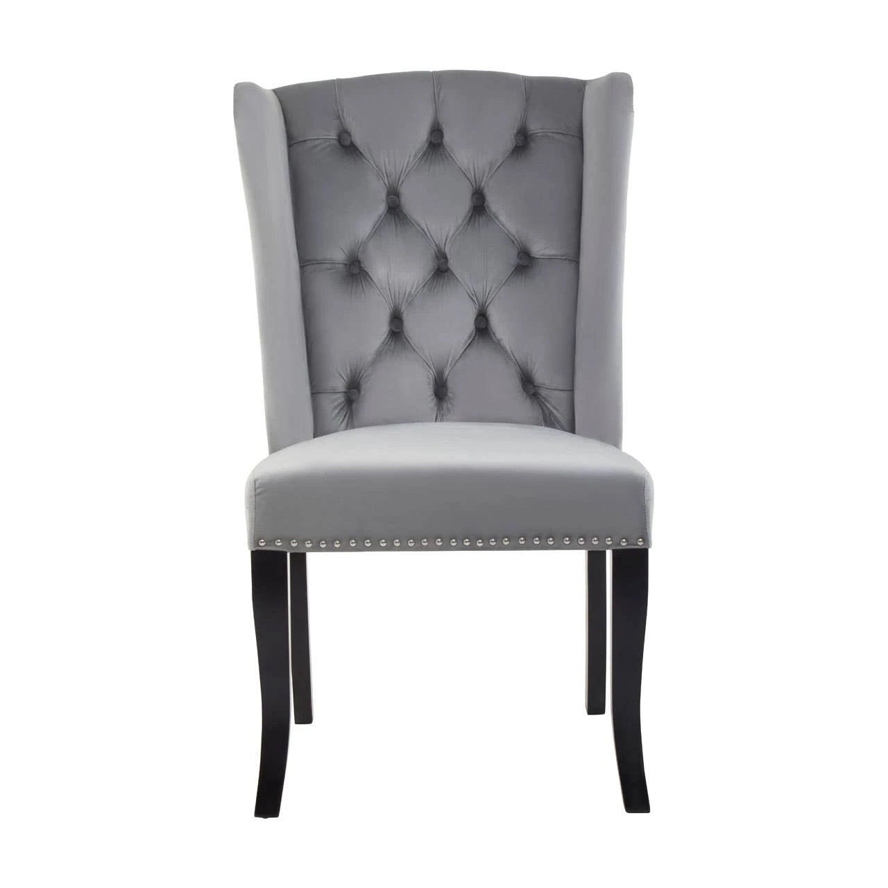 Kensington Townhouse Grey Velvet Dining Chair
