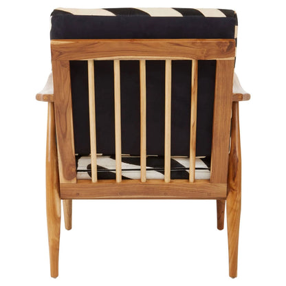 Kendari Zebra Design Hair on Leather Armchair