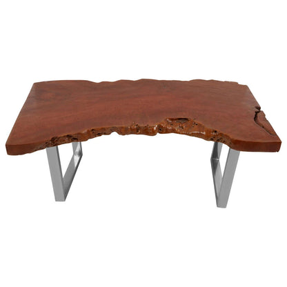 Surak Longan Wood Live Edge Coffee Table