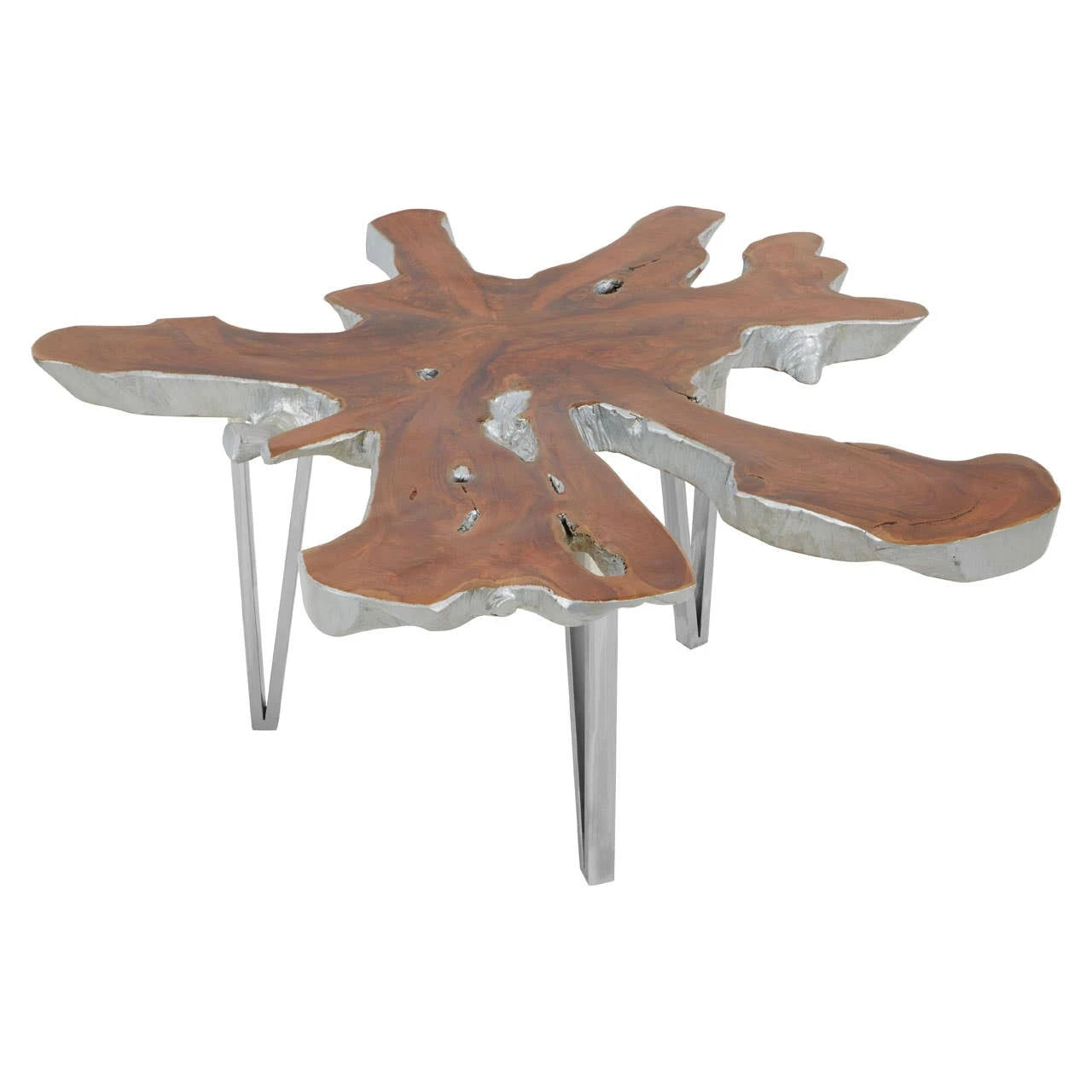 Surak Organic Star Top Teak Wood Coffee Table