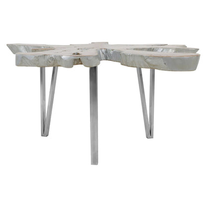 Surak Organic Star Top Teak Wood Coffee Table
