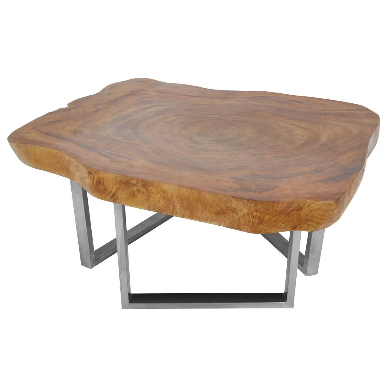 Surak Live Edge Teak Wood Coffee Table
