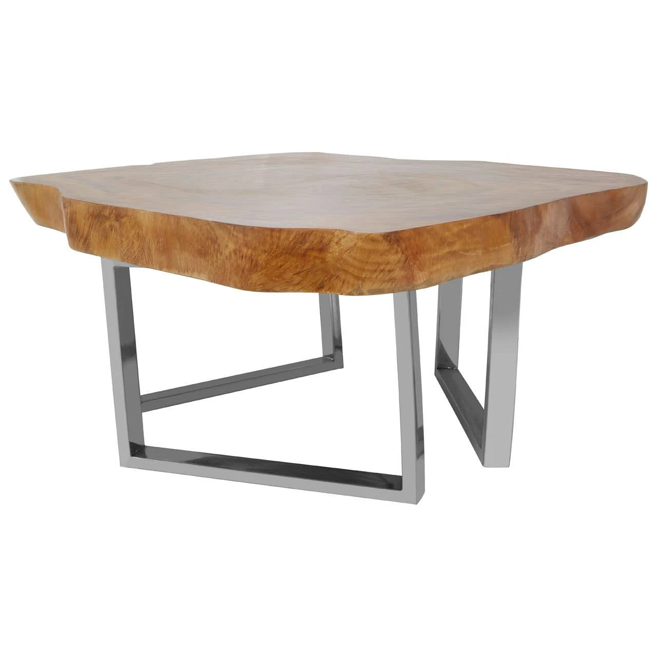 Surak Live Edge Teak Wood Coffee Table