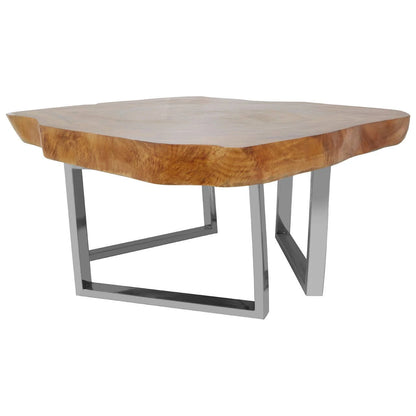 Surak Live Edge Teak Wood Coffee Table