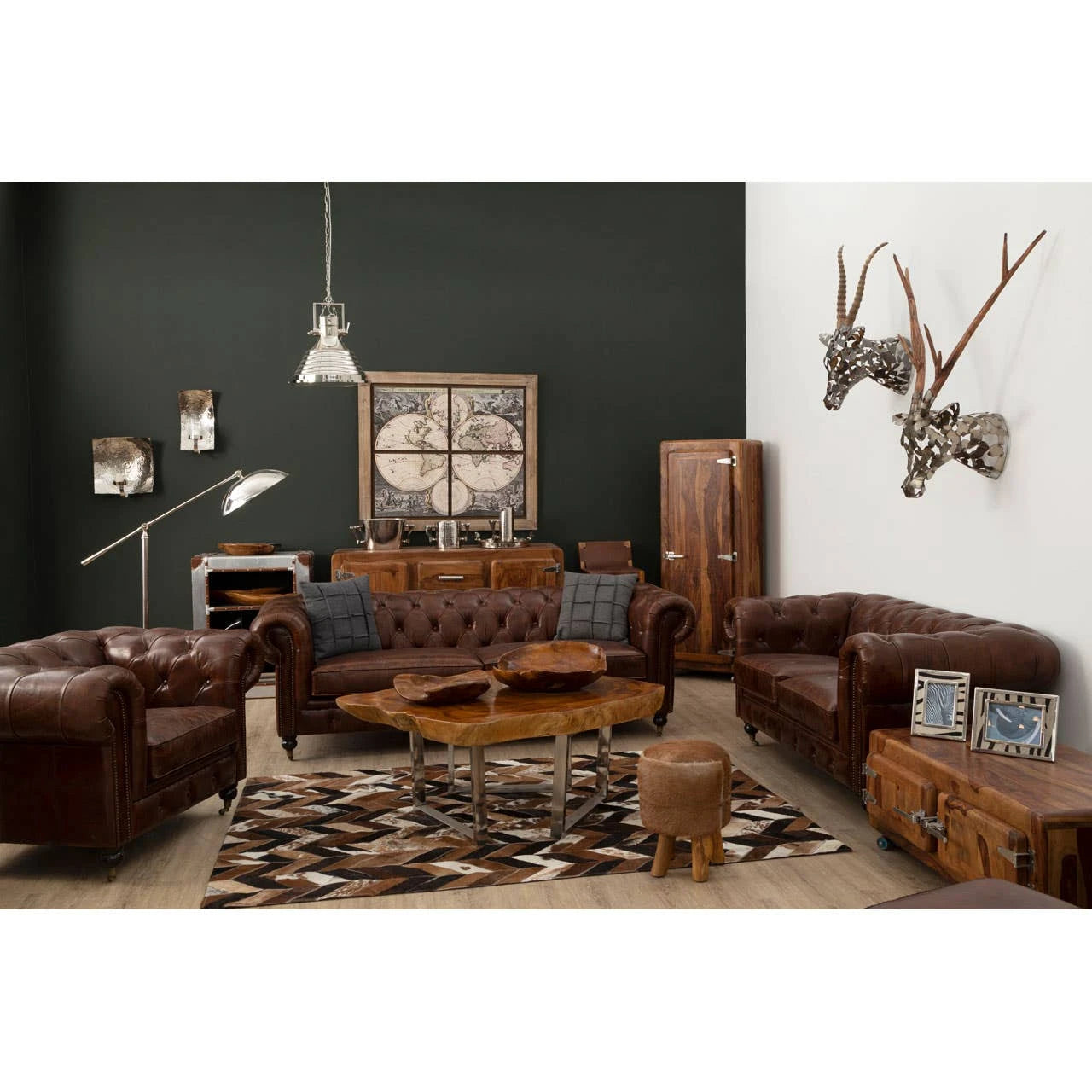 Surak Live Edge Teak Wood Coffee Table