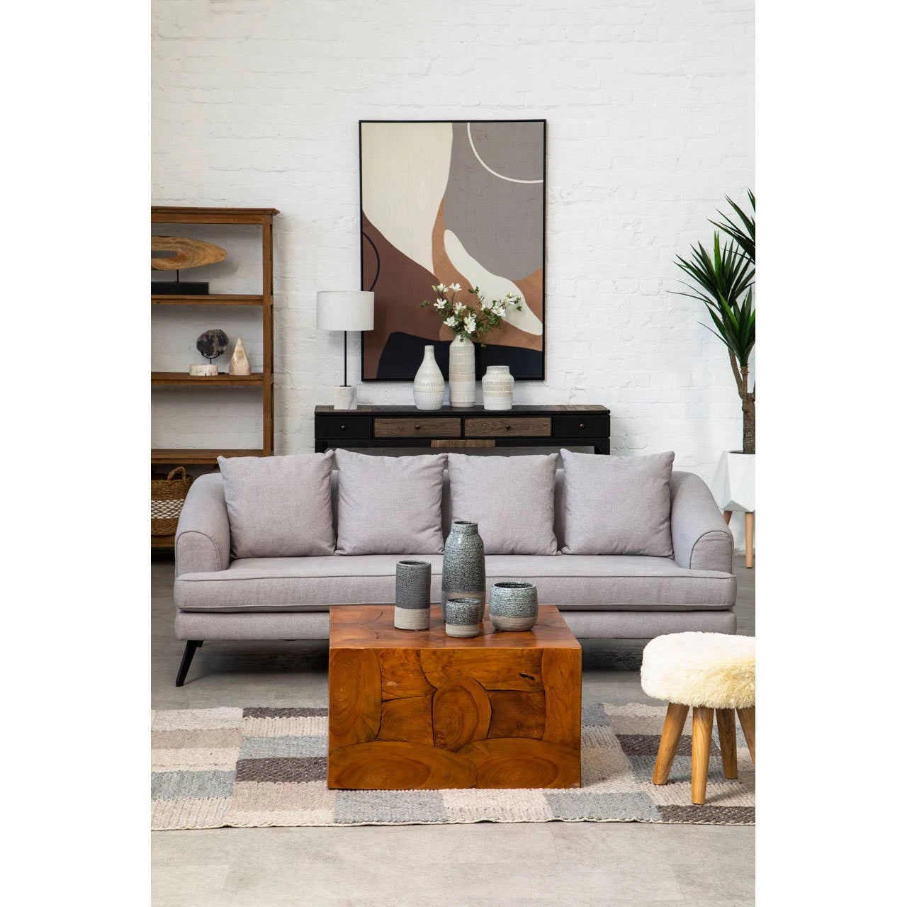 Surak Teak Wood Square Coffee Table