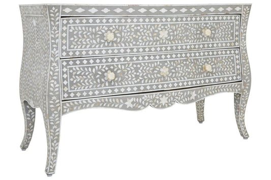 Fusion Chest of 2 Drawers with Mother of Pearl Inlay