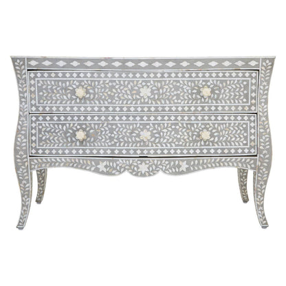 Fusion Chest of 2 Drawers with Mother of Pearl Inlay