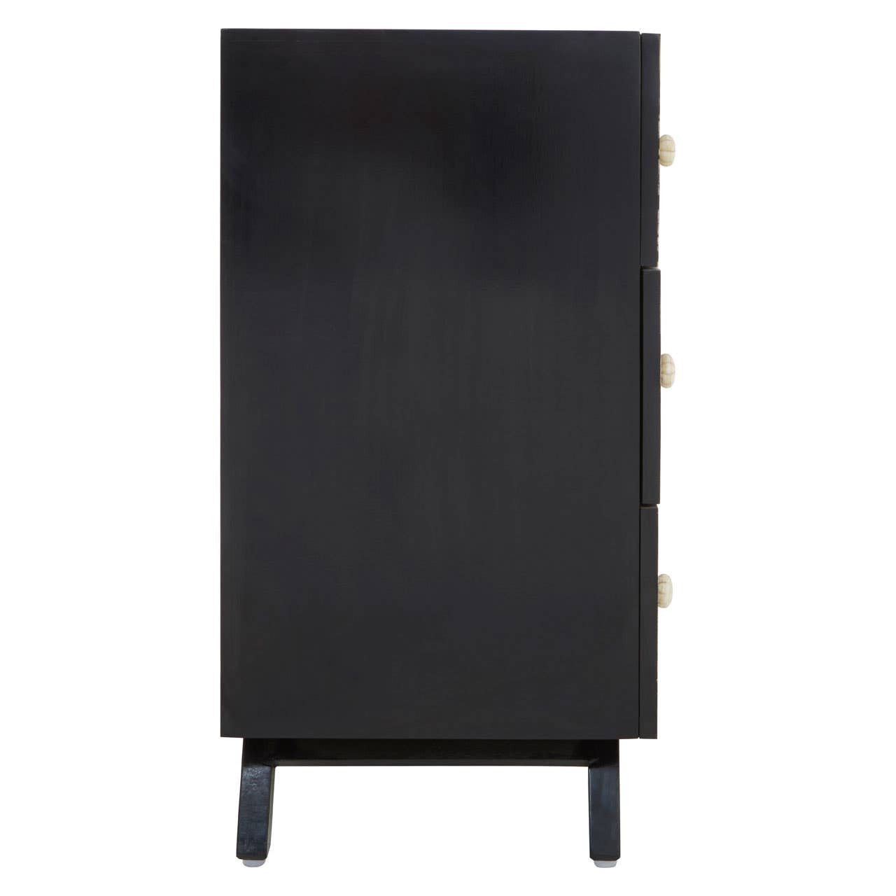 Fusion Black and Mother of Pearl Chest of 3 Drawers