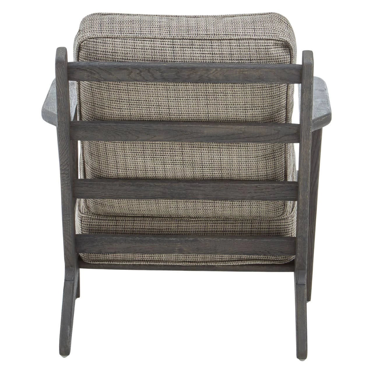 Hector Tweed Armchair With Black Oak Wood Frame