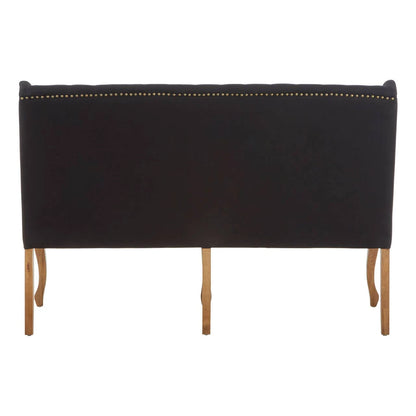 Harrison Black 2 Seat Bench Sofa