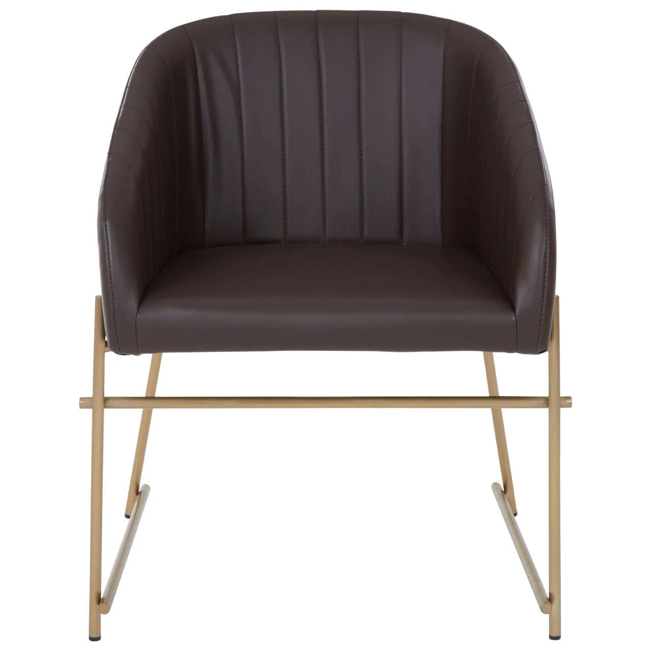 Delta Brown Faux Leather Dining Chair