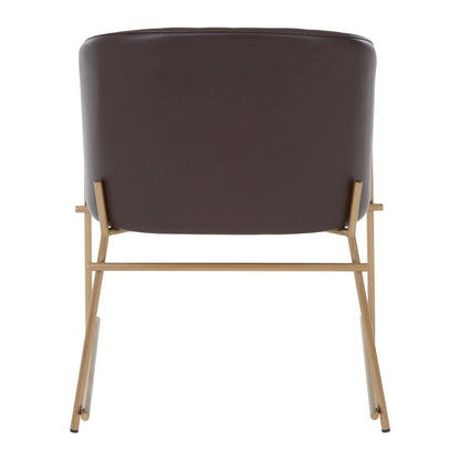 Delta Brown Faux Leather Dining Chair