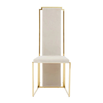 Deana Gold Frame High Back Dining Chair
