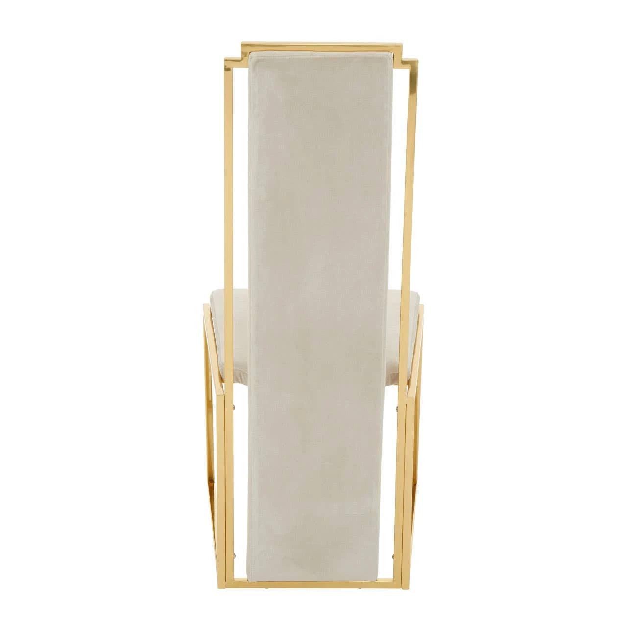 Deana Gold Frame High Back Dining Chair