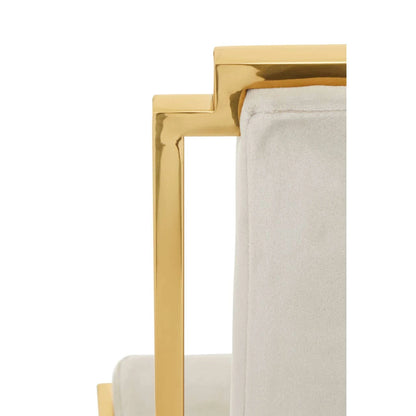 Deana Gold Frame High Back Dining Chair