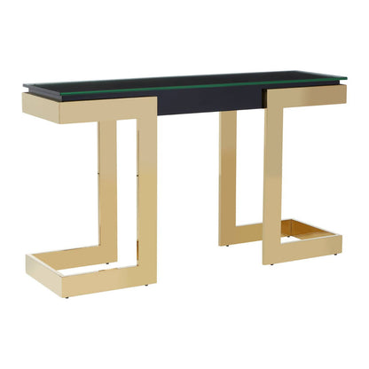Deana Gold and Black Console Table
