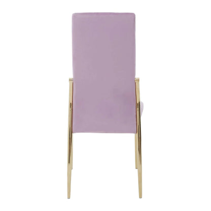 Tamzin Pink Velvet High Back Dining Chair