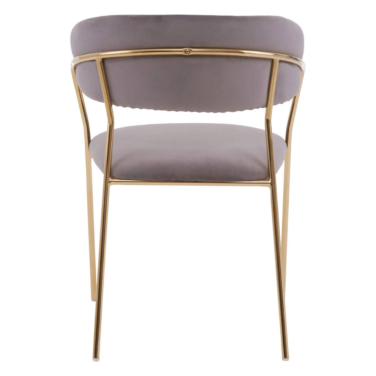 Tamzin Mink Velvet Channel Tufted Dining Chair