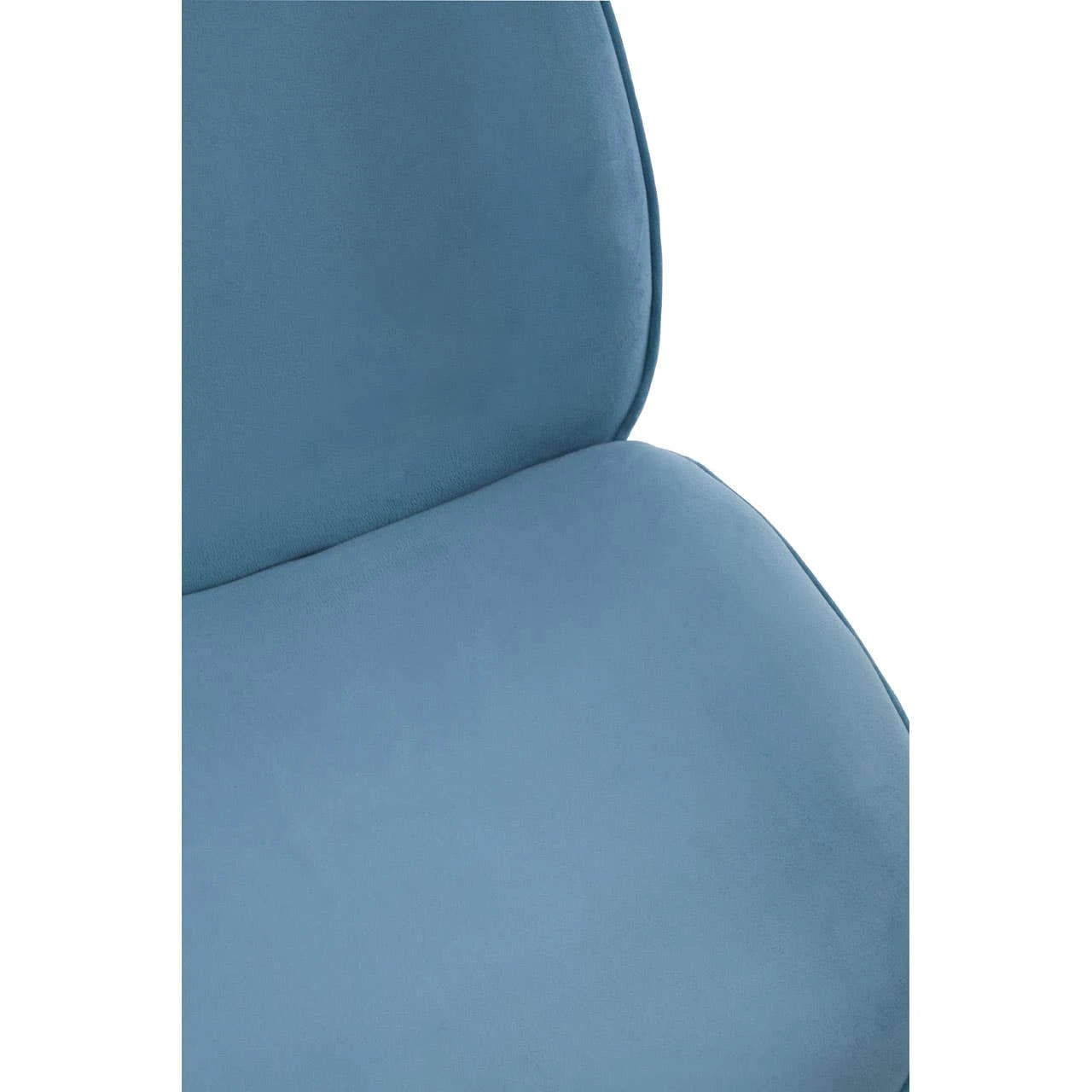 Tamzin Blue Velvet and Gold Finish Dining Chair