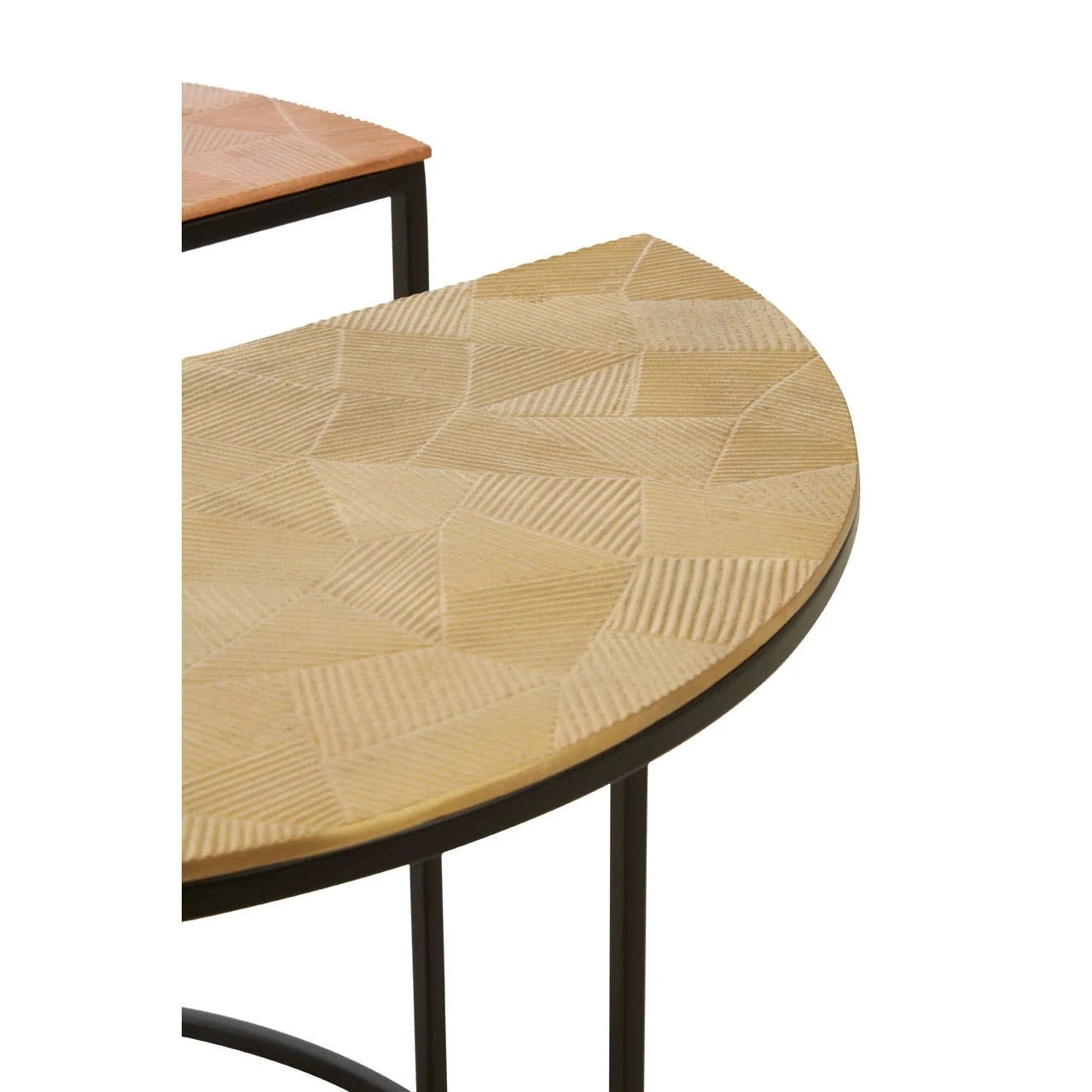 Mirano Set Of 3 Assorted Round Side Tables