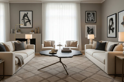 Rany Grey Stone Top Coffee Table