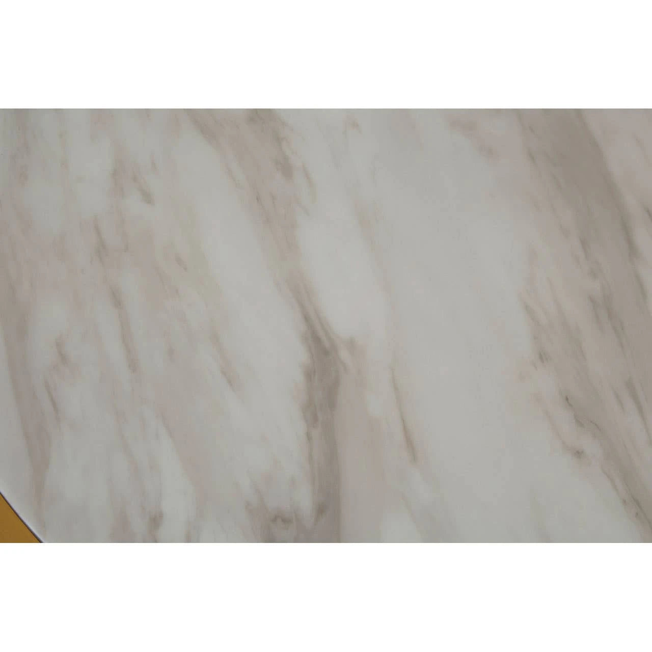Carlox Round Gold and Marble Effect Coffee Table