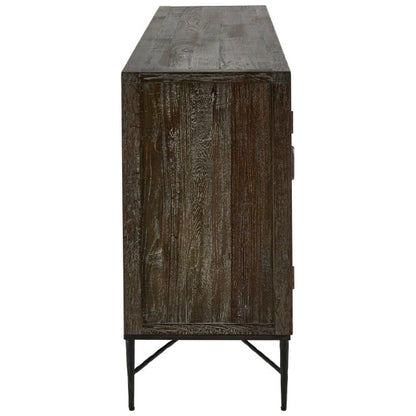 Milan 4 Door Recycled Elm Wood Sideboard
