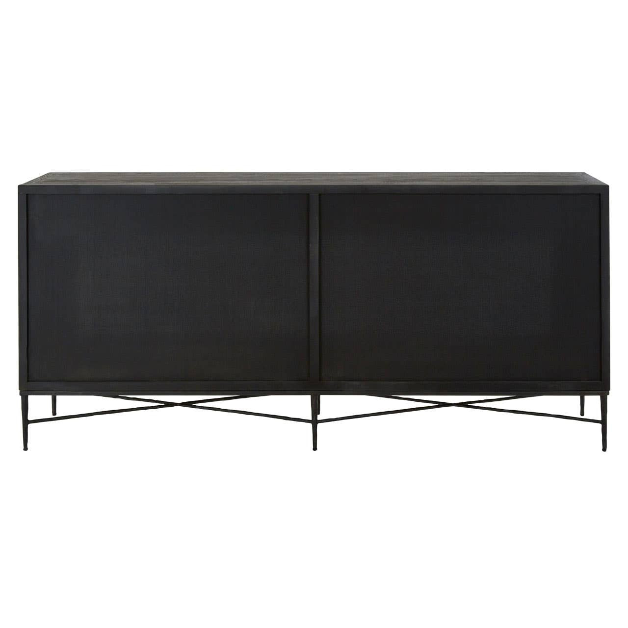 Milan 4 Door Recycled Elm Wood Sideboard