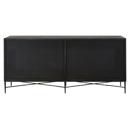 Milan 4 Door Recycled Elm Wood Sideboard