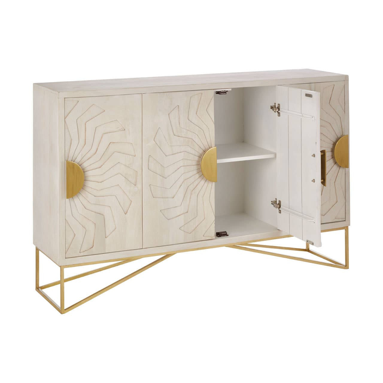 Sadras White Wash Mango Wood Sideboard