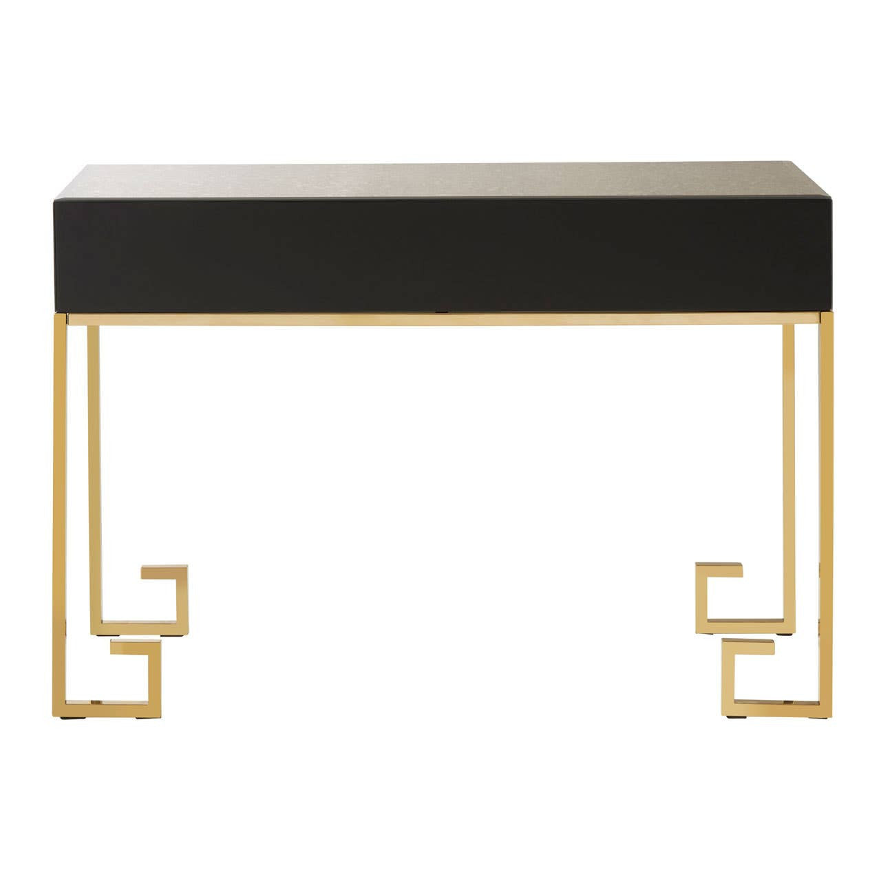 Rieti Antique Mirror and Gold Console Table