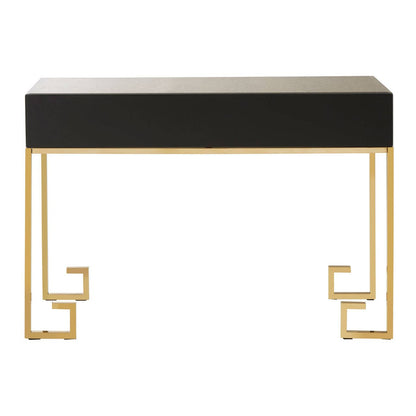 Rieti Antique Mirror and Gold Console Table