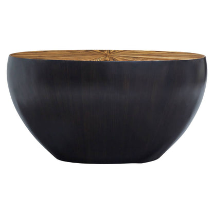 Gabo Round Ebony Console Table