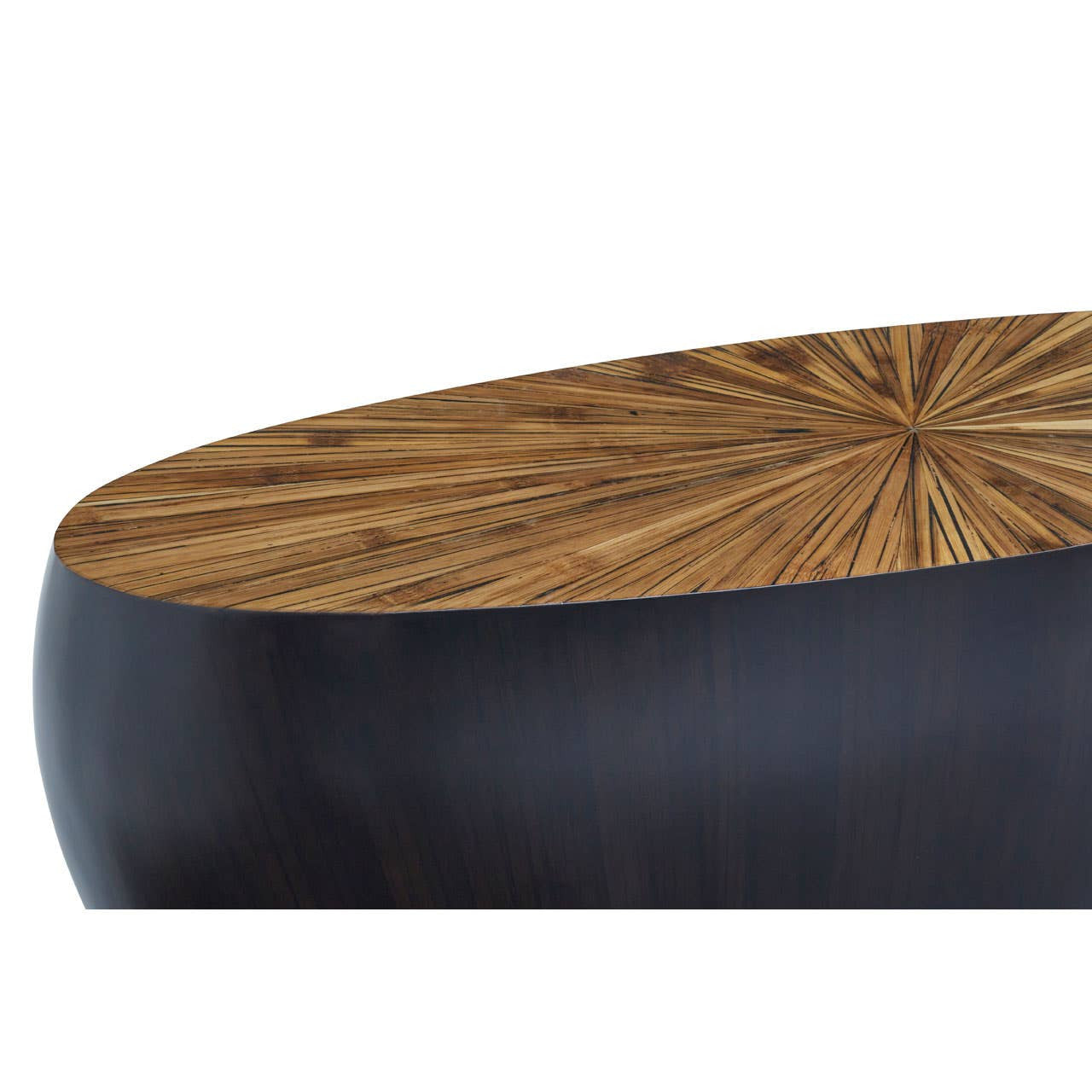 Gabo Round Ebony Console Table