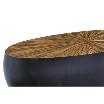 Gabo Round Ebony Console Table