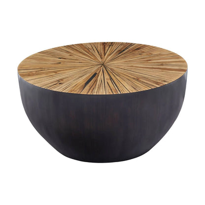 Gabo Small Round Ebony Coffee Table