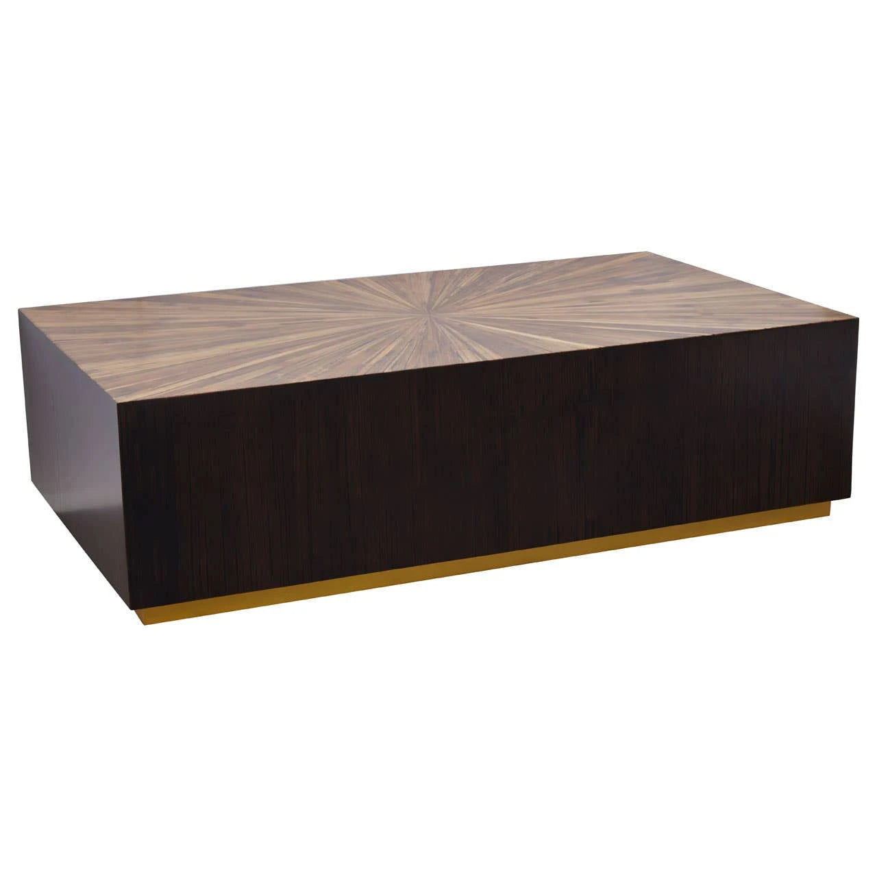 Gabelle Rectangle Ebony Bamboo Coffee Table