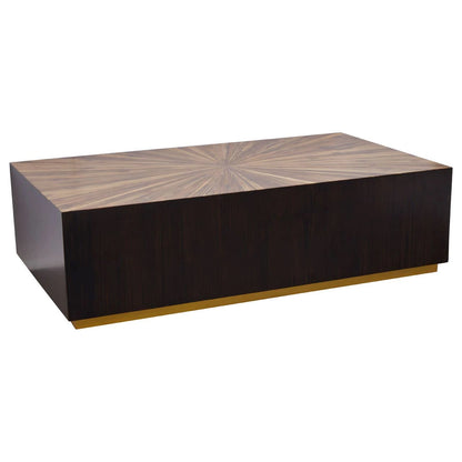 Gabelle Rectangle Ebony Bamboo Coffee Table