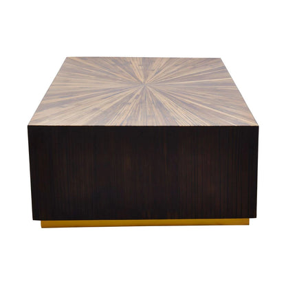 Gabelle Rectangle Ebony Bamboo Coffee Table